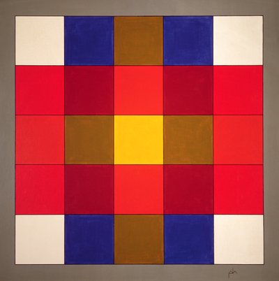 Subliminal Yellow Cross, 1986 by Peter McClure